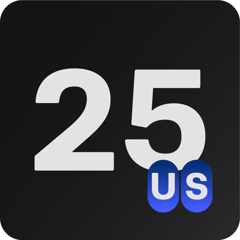 Pack - 25 Unidades de Servicios US